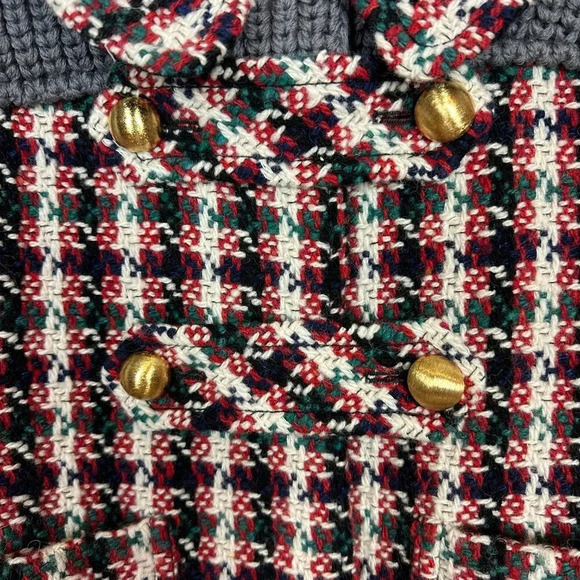 Philosophy Di Lorenzo Serafini boxy wool sweater jacket with peter pan collar - Picture 16 of 17